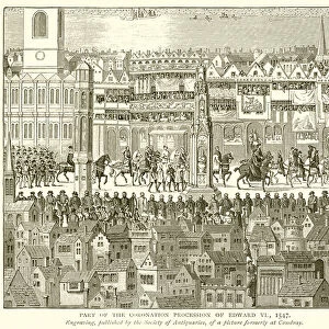 Part of the Coronation Procession of Edward VI, 1547 (engraving)