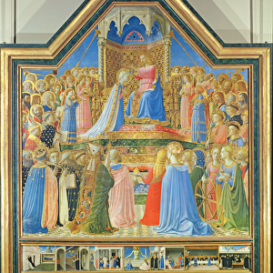 Coronation of the Virgin, c. 1430-32 (tempera on panel) (for detail see 93858)