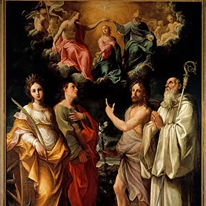The Coronation of the Virgin with Four Saints (Catherine of Alexandria