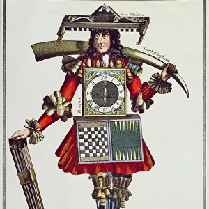 Costume of a Tabletier, c. 1700 (coloured engraving)