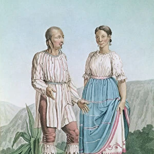 Costumes of the Indians of Michouacan, from Voyages aux Regions Equinoxiales