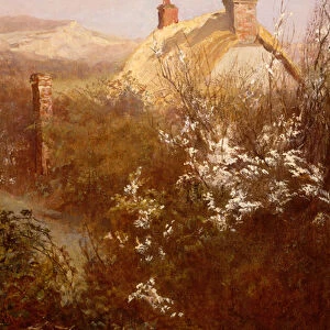 A Cottage at St. Quen, Jersey, 1911 (oil on panel)