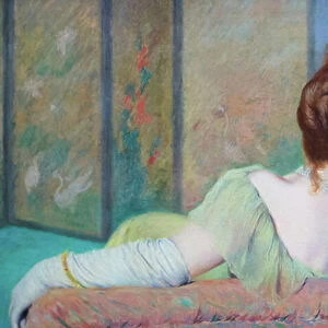 On the couch, 1885-1890 (oil on canvas)