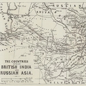 The Countries between British India and Russian Asia (engraving)
