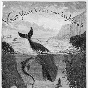 Cover Illustration from 20, 000 Leagues Under the Sea
