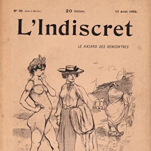 Cover of "L Indiscret", Satirique en N & B, 1902_8_13: Leisure