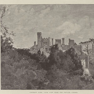 Cowdray Park, Side View from the Private Garden (engraving)