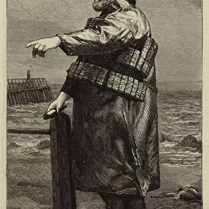 Coxswain Robert Hook (of the Lowestoft Lifeboat "Samuel Plimsoll"), the Saviour of more than Two Hundred Lives (engraving)