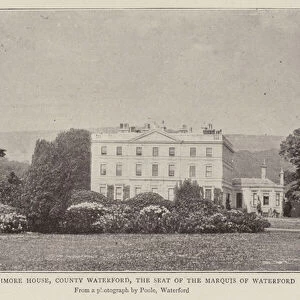 Curraghmore House, County Waterford, the Seat of the Marquis of Waterford (b / w photo)