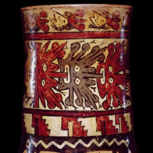 Cylindrical jar, Late Nazca style (pottery)