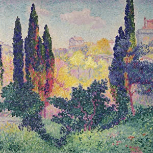 The Cypresses at Cagnes, 1908 (oil on canvas)