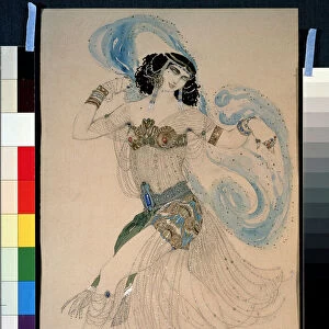 The Dance of the Seven Veils, costume for "Salome", 1908 (watercolor)
