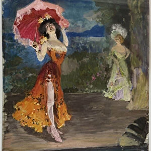 Dancer - Vinogradov, Sergei Arsenyevich (1869-1938) - Early 1900s - Tempera on paper