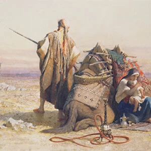 Danger in the Desert, 1867 (w / c)