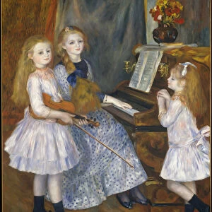 The Daughters of Catulle Mendes at the piano, 1888 (oil on canvas)