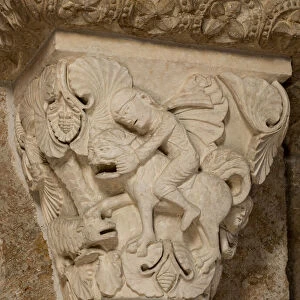 David and the Lion 12th Century (sculpture)