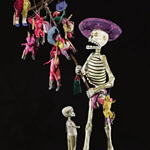 Day of the Dead: Toy Peddler, from Oaxaca (papier mache)