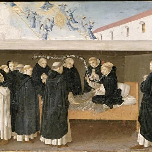 The Death of St. Dominic, from the predella panel of the Coronation of the Virgin, c