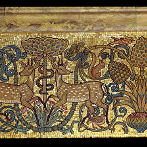 Deer frieze in the Arab Hall (mosaic)