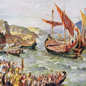 Departure of the Romans from Britain after the sacking of Rome in 410 AD