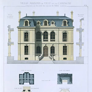 Design from Town and Country Houses Based on the Modern Houses of Paris, c