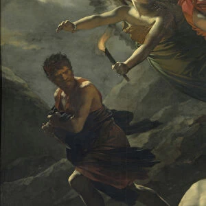 Detail: Justice and Divine Vengeance Pursuing Crime (oil on canvas, 1808)