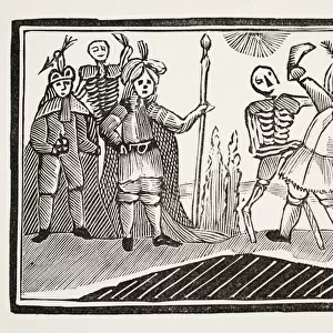 A Dialogue between A Blind Man and Death, illustration from