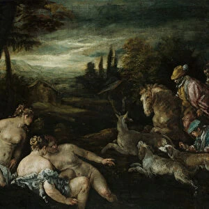 Diana and Actaeon, 1580-90 (oil on canvas)
