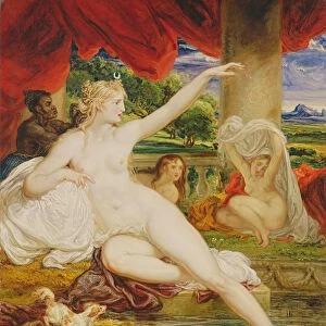 Diana at the Bath, 1830 (oil on panel)
