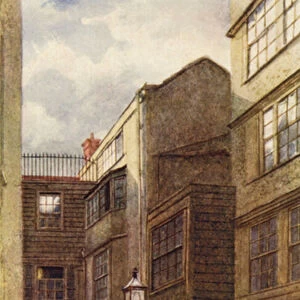 Dicks Coffee-house, Fleet Street, 1899 (colour litho)