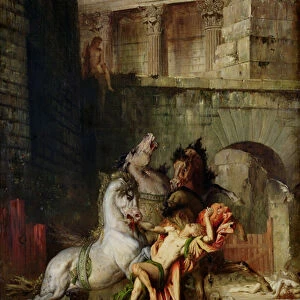 Diomedes Being Eaten by his Horses, 1865 (oil on canvas)