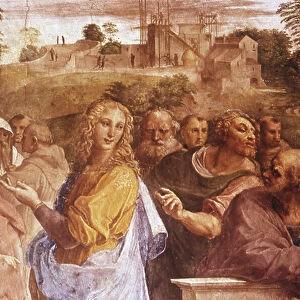 Detail from the Disputation of the Sacrament Fresco by the Italian Renaissance artist Raphael