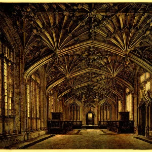 The Divinity School, Oxford: built between 1445 and 1454, illustration from A Students History of England by Samuel R. Gardiner, published 1902 (digitally enhanced image)