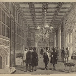 The Division Lobby, House of Commons (engraving)
