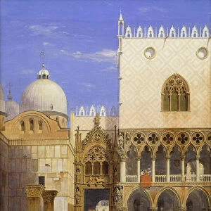 The Doges Palace with Porta della Carta and the Marcus Basilica