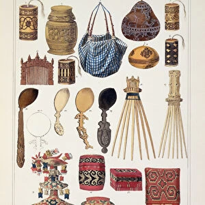 Domestic goods from Timor, from Verhandelingen over de Natuurlijke Geschiedenis der