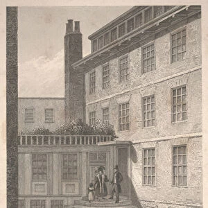Dr. Samuel Johnsons House, 1835 (etching)