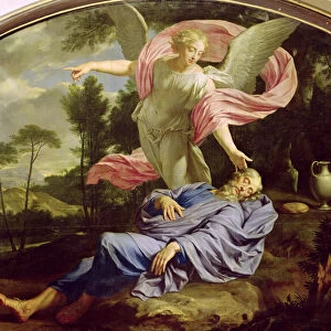 The Dream of Elijah, 1650-55 (oil on canvas)