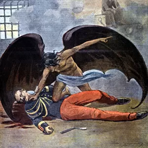 Dreyfus. The suicide of Lieutenant Colonel Hubert Henry in his cell after he was found