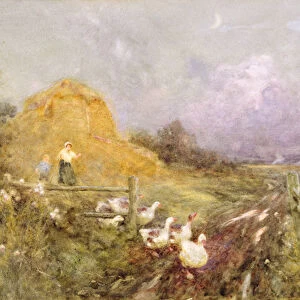 Driving Geese, Early Evening, 1907 (w / c on paper)