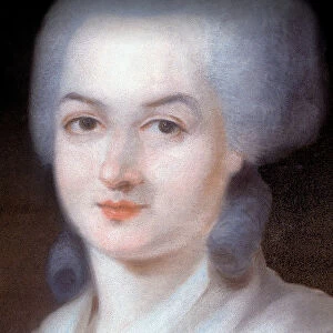 Detail du Portrait of Olympe de Gouges (Detail) (Marie Gouze, dite Olympe de Gouges
