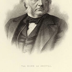 The Duke of Argyll (1823 - 1900) (engraving)