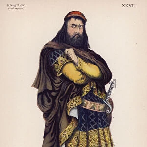 The Duke of Cornwall, from Shakespeares King Lear (colour litho)
