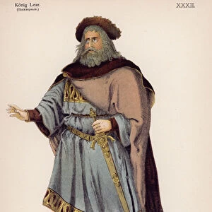 The Duke of Kent, from Shakespeares King Lear (colour litho)