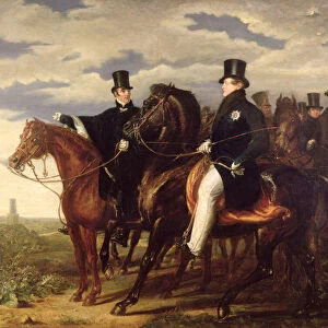 The Duke of Wellington describing the Field of Waterloo to King George IV (1762-1830