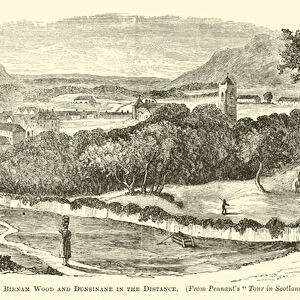 Dunkeld, with Birnam Wood and Dunsinane in the Distance (engraving)