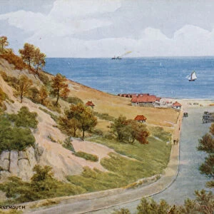 Durley Chine, Bournemouth (colour litho)