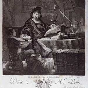 The Dutch Banker, 1639 (engraving)