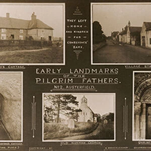 Early Landmarks of the Pilgrim Fathers (b / w photo)