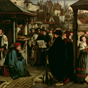 The Edict of Charles V, c. 1861 (oil on panel)